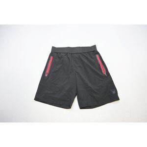 Spyder Lined Running Gym Shorts Black Athletic W/Pocket Stretch Mens Size Small